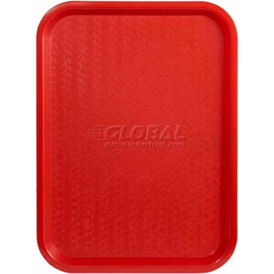 Winco FFT-1014R - Fast Food Tray, Red, 10" x 14" - Pkg Qty 12
