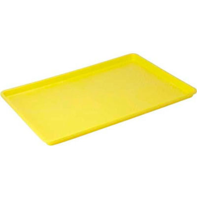 Bac de feuilles en plastique de WINCO FFT-1826YL, qté par paquet : 6