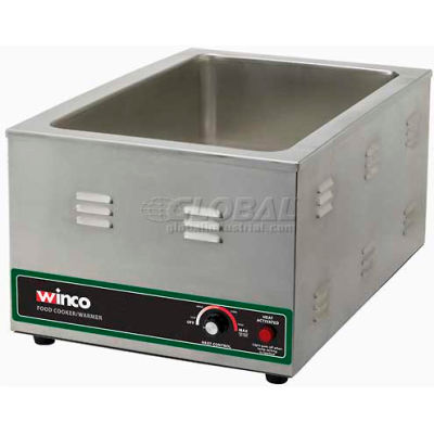 Winco FW-S600 Electric Food Cooker/Warmer, Stainless Steel