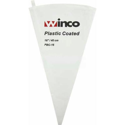 Poche à douille de WINCO PBC-16, 16", coton, enduit de plastique - Qté par paquet : 24