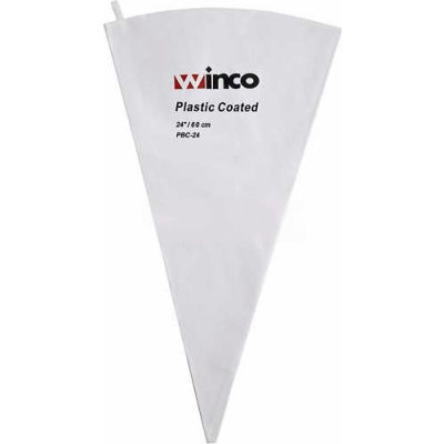 Poche à douille de WINCO PBC-24, 24", coton, enduit de plastique - Qté par paquet : 24