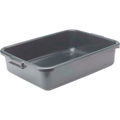 Boîte à vaisselle Winco PL-5K, 20 po x 15 po x 5 po, noir - Qté par paquet : 12