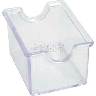 Winco PPH-1C Porte-sachets de sucre, 3-1/2"L, 2-1/2"W, 2"H, transparent, plastique, 12/paquet