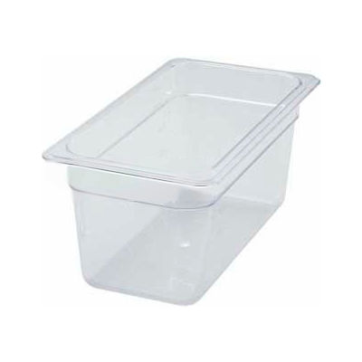 Winco SP7306 1/3-Size Food Pan, 6"H, -40°F to 210°F, Polycarbonate - Pkg Qty 6