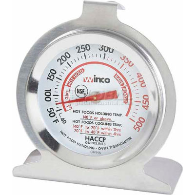 Thermomètre de four WINCO TMT-OV2 Dial avec Base et crochet - Qté par paquet : 24