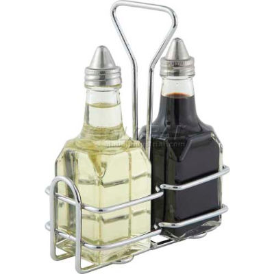 WINCO WH-3 oz 6 carrés huile et vinaigre titulaire - Qté par paquet : 24