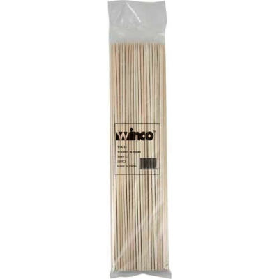 Winco WSK-12 Brochettes de bambou, 12"L, 100/Bag, 30 Sacs/Case - Qté par paquet : 30