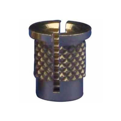 4-40 Reverse Slot Press Insert - Brass - 260-004-Rs - Pkg Qty 25