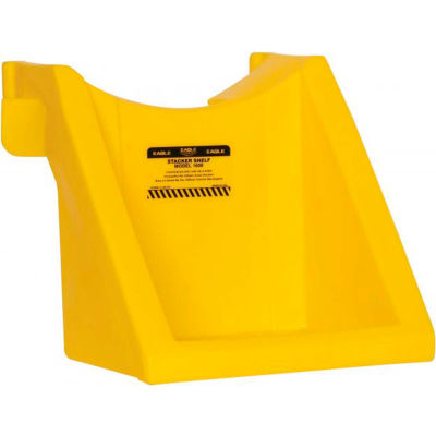 Eagle 1608 Drum Stacker Poly Shelf - Yellow