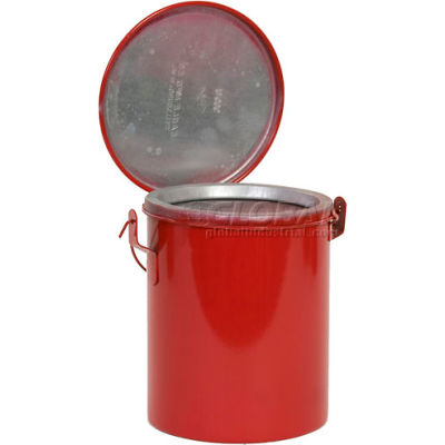 Eagle Bench Can - Metal - Red - 8 qt.