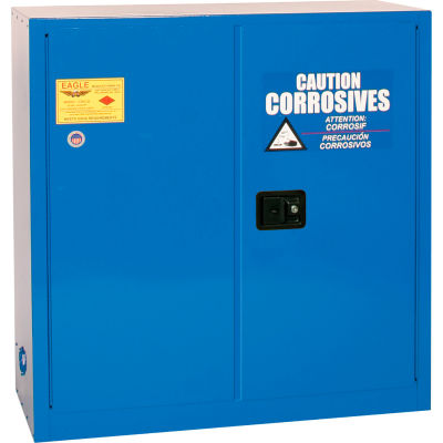 Eagle Acid & Corrosive Cabinet with Sliding Self Close - 30 Gallon