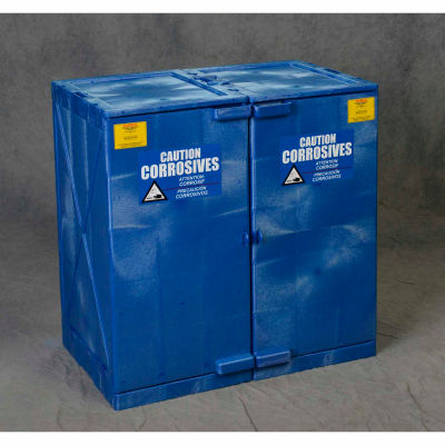 Eagle Modular Quik-Assembly Poly Acid & Corrosive Cabinet with Manual Close - 24 Gallon