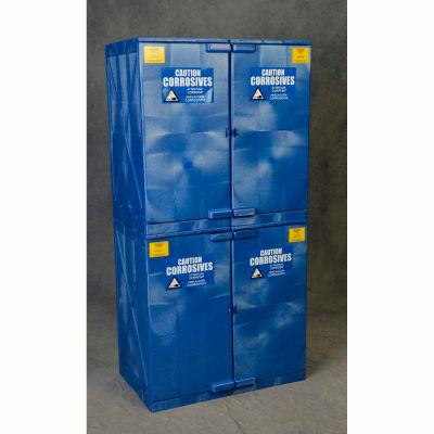 Eagle Poly Acid & Corrosive Cabinet with Manual Close - 48 Gallon