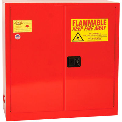 Eagle Paint/Ink Safety Cabinet with Manual Close - 40 Gallon Red