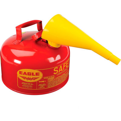 Eagle Type I Safety Can - 2 Gallon with Funnel - Red