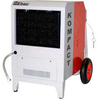 EBAC Compact Portable Dehumidifier W/ Folding Handle and Pump, Kompact, 7 Amps, 360 CFM, 56 Pints