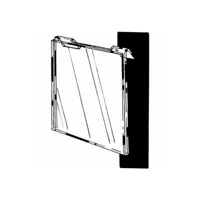 11" W X 8-1/2" H acrylique horizontale pour Slatwall/Gridwall - Effacer - Qté par paquet : 24