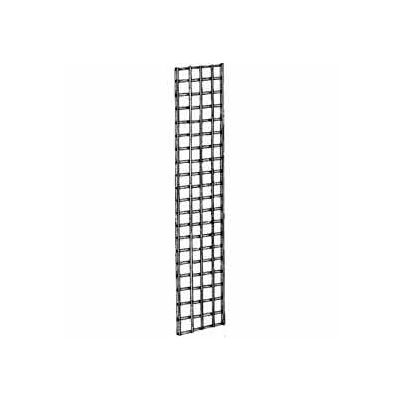 2 po l X 6 pi H - Panneau mural à grille en fil métallique - Noir semi-brillant - Qté par paquet : 3