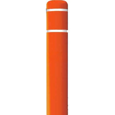 Poster Guard® Bollard couverture CL1385HD, 4-1/2" ø X 52" H, Orange/blanc ruban