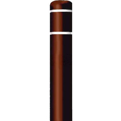 Poster Guard® Bollard couverture CL1386P, 7 H "Diamètre X 60 », marron/blanc ruban
