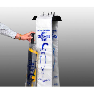 Sacs parapluie longs, 7 « L x 35 « L, 0,7 Mil, Clair, 1000 / Pack