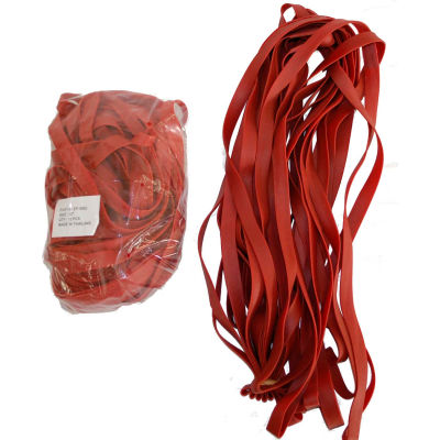 Encore Packaging Heavy Duty Rubber Bands, 3/4"W x 92 » Circonférence, Rouge, 12 Bandes