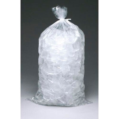 Sacs de glace traiteur, 29 « L x 36 « L, 2,75 Mil, Capacité de 40 lb, Clair, 250 / Pack