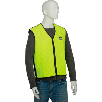 Chill-Its 6665 Embedded Polymer Cooling Vest with Zipper, Nylon