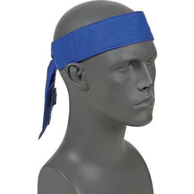 Ergodyne® Chill-Its® 6700 CT EVAP refroidissement Bandana w / serviette de refroidissement intégré - Cravate, bleu