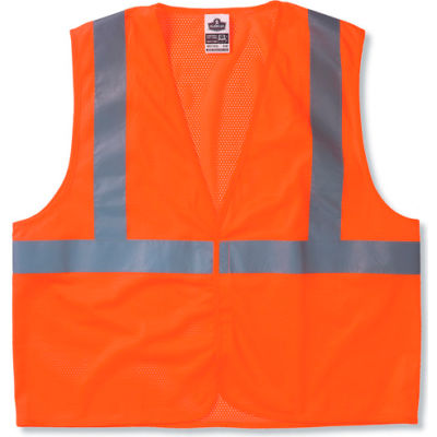 Ergodyne® GloWear® 8210HL classe 2 économie Vest, Orange, 2XL/3XL