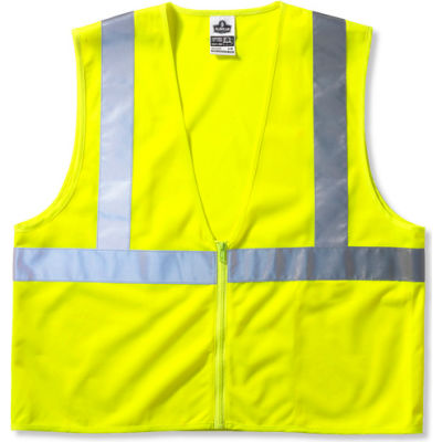 Ergodyne® GloWear® 8210Z Class 2 Economy Vest, Lime, S/M