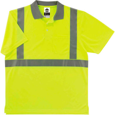 Ergodyne® GloWear® 8295 Class 2 Polo Shirt, Lime, XL