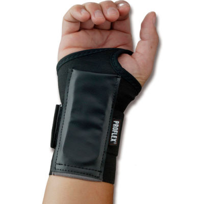 Ergodyne® ProFlex® 4000 Single Strap Wrist Support, Black, XL, Left