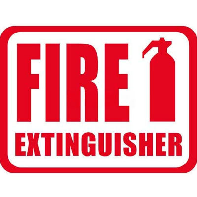 Durastripe 12"X9" Horizontal Rectangle - Fire Extinguisher
