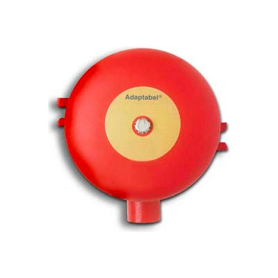 Sonnette d'alarme de feu vibrante Edwards Signaling, 438D-8N5-R, 8 po, 120 V, 60 HZ, rouge diode