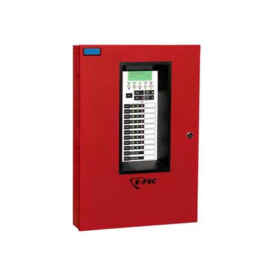 Edwards Signaling, FX-5RD, Panneaux de commande d’alarme incendie conventionnels, 3 zones, 120V, rouge avec numéroteur
