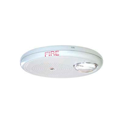 Edwards EGCF-HDVMH de signalisation, multi-CD haute corne-Strobe, montage au plafond, blanc, marqué feu