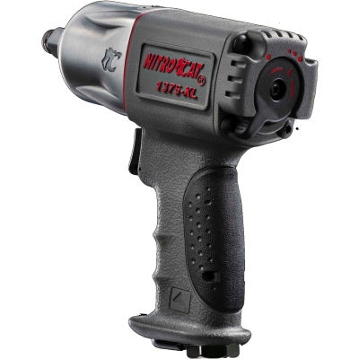 Nitrocat Composite Twin Hammer Air Impact Wrench, 1/2 » Drive Size, 900 Max Torque
