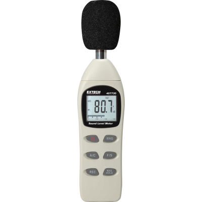 EXTECH 407730 Digital sonomètre, plastique, 4 piles AAA
