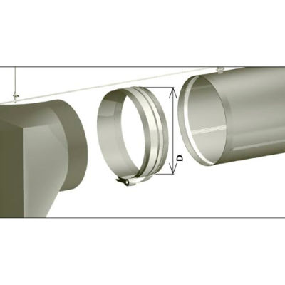 Zip-A-Duct™ 20" Inlet Gray Section
