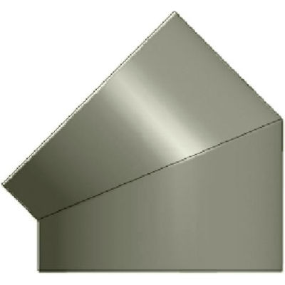 Zip-A-Duct™ 28" diamètre coude 45 ° gauche gris