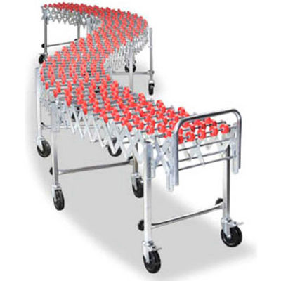 NestaFlex® 22614008N Flexible Conveyor - Poly Skate Wheels - Nylon Bushings 226 Lb. per ft.