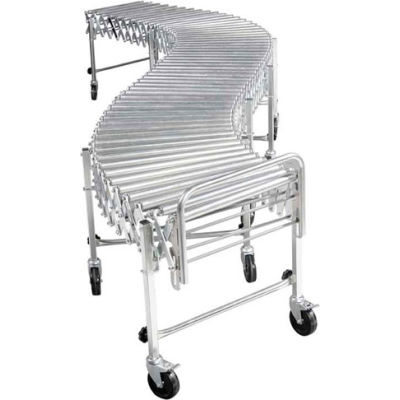 NestaFlex® RLS24024S001 Flexible Roller Conveyor - Steel Rollers 200 Lb./ft. 6'7"L to 24'8"L