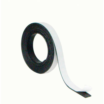 MasterVision Magnetic Adhesive Tape Roll 0,5" X 7 pieds noir