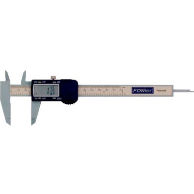 Fowler 54-101-175-0 Poly-Cal 0-6''/150MM Fractionnel Grand Affichage Facile à Lire Plastique Étrier Numérique