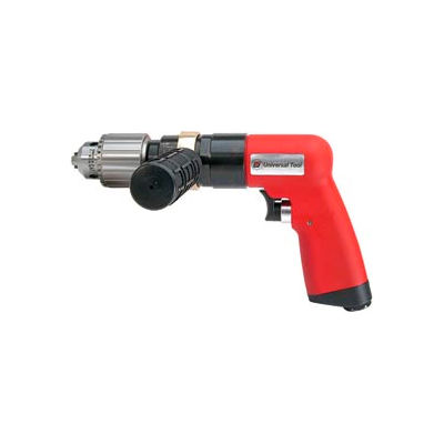 Universal Tool Pistol Grip Air Drill, Keyed, 1/2 » Chuck, 500 RPM