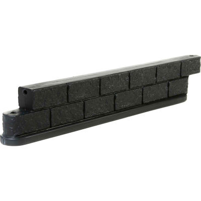Forte de 4' Rail bois bordure en plastique, noir - 8001658