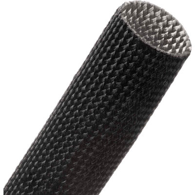 Techflex Insultherm Manchon en fibre de verre enduit de résine 1,5 » Dia., 25', Noir