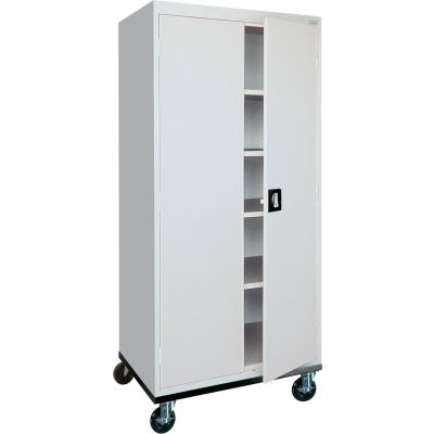 Sandusky Mobile Storage Cabinet TA4R362472 - 36x24x78, Gray