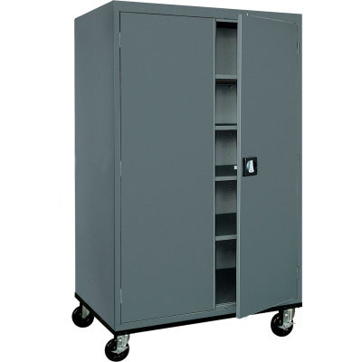 Sandusky Mobile Storage Cabinet TA4R462472 - 46x24x78, Charcoal